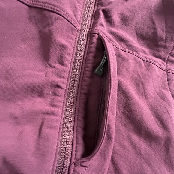 Ibex Womens ClimaWool Merino Wool Blend Zip Up Vest XS Burgundy Pockets Packable - Picture 4 of 9